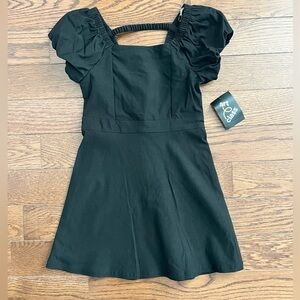 Black Puff Sleeve Dress